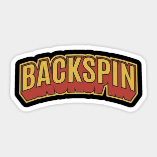 Backspin - Breakdance -  B-Boys and B-Girls Sticker